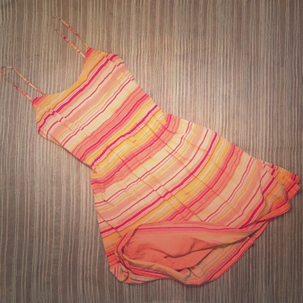 Watercolor sunny dress